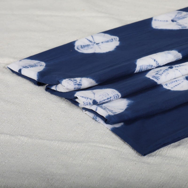 Trade Star 5 Yard Shibori Fabric Handmade Fabric for Dressmaking Indigo Tie Dye Indian Cotton Natural Dyed Textile for Sewing (Pattern 8) - Image 3